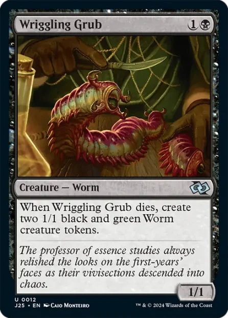 Wriggling Grub, Foundations Jumpstart — Magic: The Gathering card