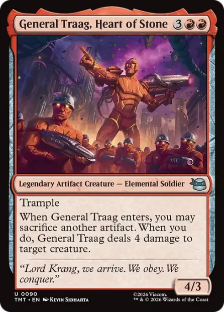 General Traag, Heart of Stone, Teenage Mutant Ninja Turtles — Magic: The Gathering card