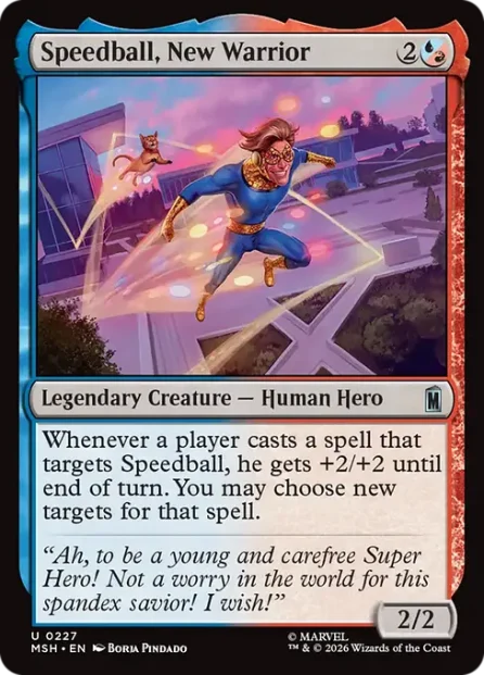 Speedball, New Warrior, Marvel Super Heroes — Magic: The Gathering card