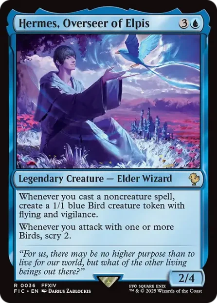 Hermes, Overseer of Elpis, Final Fantasy Commander — Magic: The Gathering card