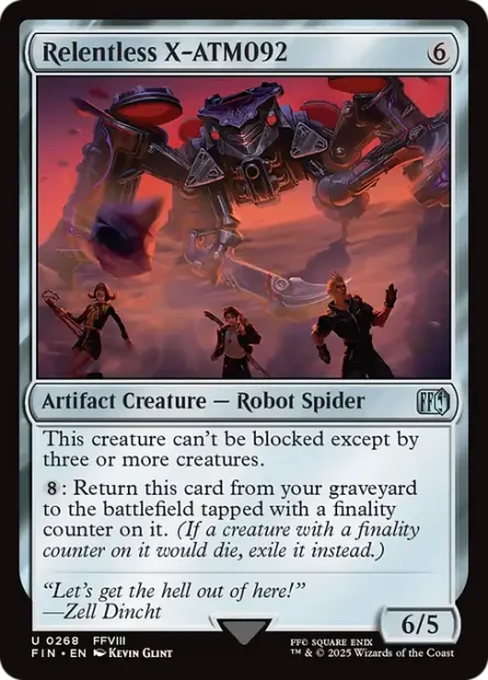 Relentless X-ATM092, Final Fantasy — Magic: The Gathering card