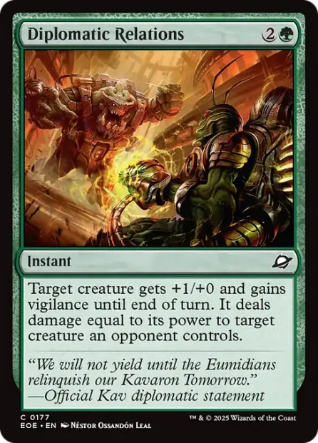Diplomatic Relations, Edge of Eternities — Magic: The Gathering card