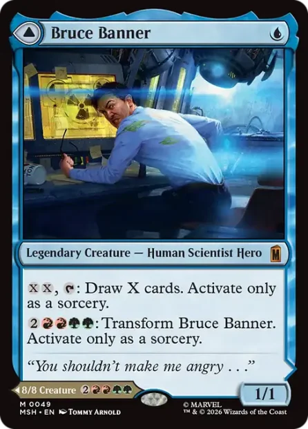 Bruce Banner // The Incredible Hulk, Marvel Super Heroes — Magic: The Gathering card