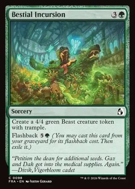 Bestial Incursion, Reality Fracture — Magic: The Gathering card