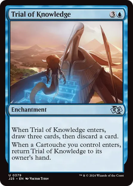 Trial of Knowledge, Foundations Jumpstart — Magic: The Gathering card