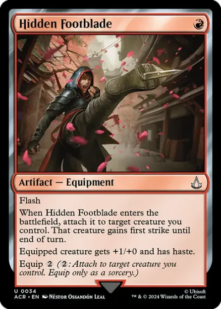 Hidden Footblade, Assassin's Creed — Magic: The Gathering card