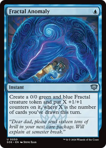 Fractal Anomaly, Secrets of Strixhaven — Magic: The Gathering card