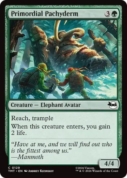 Primordial Pachyderm, Teenage Mutant Ninja Turtles — Magic: The Gathering card