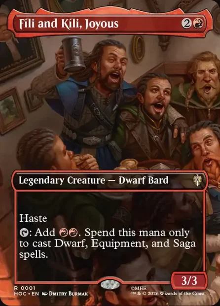 Fíli and Kíli, Joyous, The Hobbit Eternal — Magic: The Gathering card