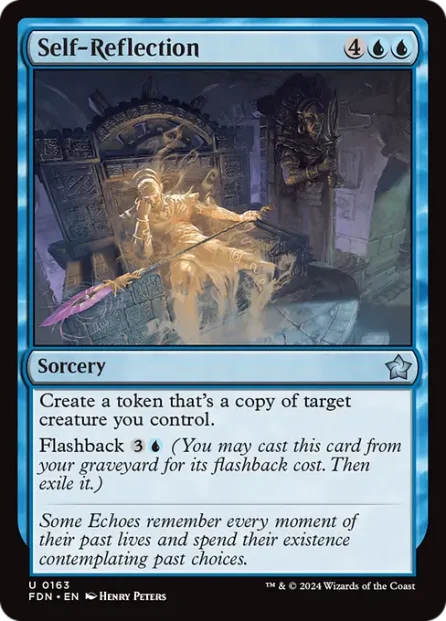 Self-Reflection, Foundations — Magic: The Gathering card