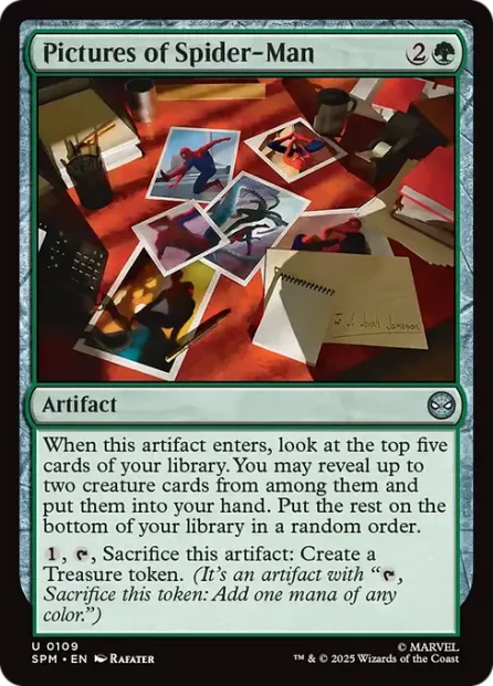 Pictures of Spider-Man, Marvel's Spider-Man — Magic: The Gathering card