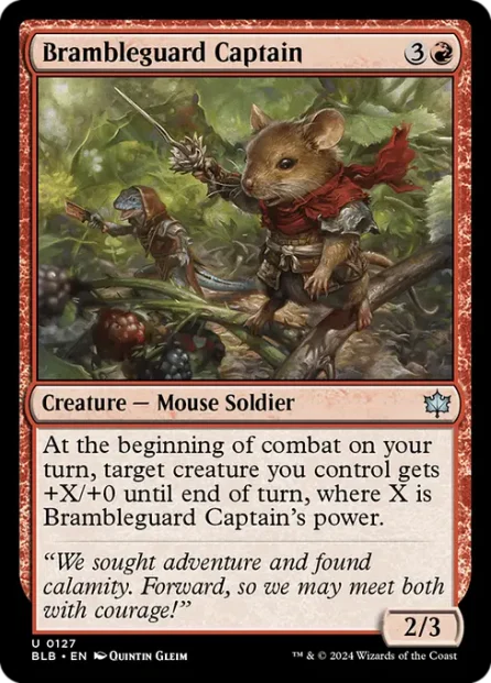 Brambleguard Captain, Bloomburrow — Magic: The Gathering card
