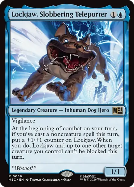 Lockjaw, Slobbering Teleporter, Marvel Super Heroes Commander — Magic: The Gathering card
