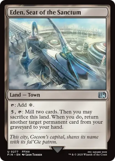 Eden, Seat of the Sanctum, Final Fantasy — Magic: The Gathering card