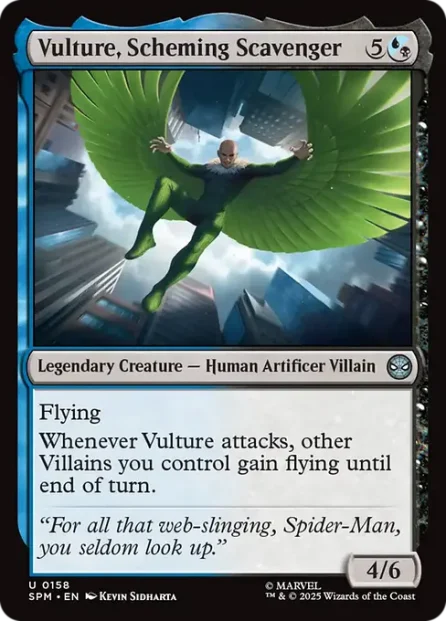 Vulture, Scheming Scavenger, Marvel's Spider-Man — Magic: The Gathering card