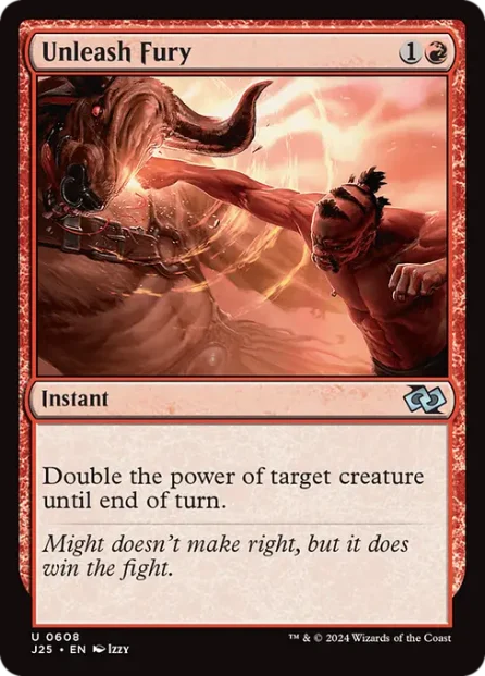 Unleash Fury, Foundations Jumpstart — Magic: The Gathering card