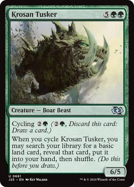 Krosan Tusker, Foundations Jumpstart — Magic: The Gathering card
