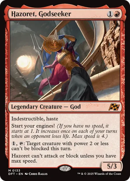 Hazoret, Godseeker, Aetherdrift — Magic: The Gathering card