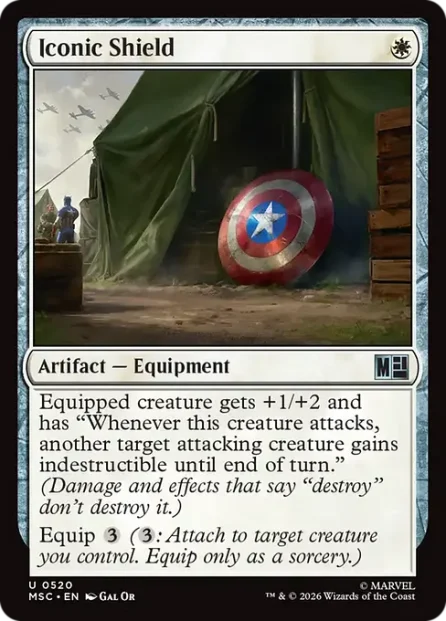 Iconic Shield, Marvel Super Heroes Commander — Magic: The Gathering card