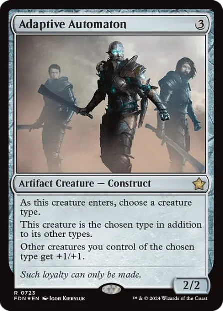 Adaptive Automaton, Foundations, foil — Magic: The Gathering card