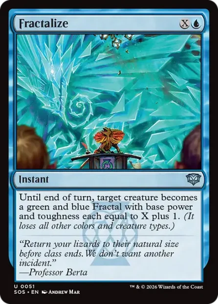 Fractalize, Secrets of Strixhaven — Magic: The Gathering card