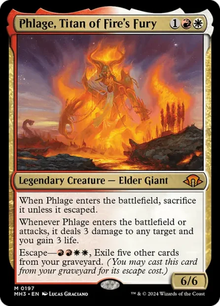 Phlage, Titan of Fire's Fury, Modern Horizons 3 — Magic: The Gathering card