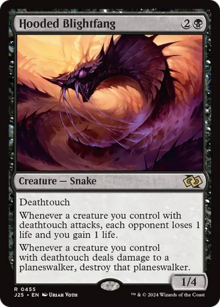 Hooded Blightfang, Foundations Jumpstart — Magic: The Gathering card