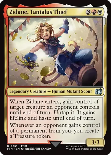 Zidane, Tantalus Thief, Final Fantasy — Magic: The Gathering card