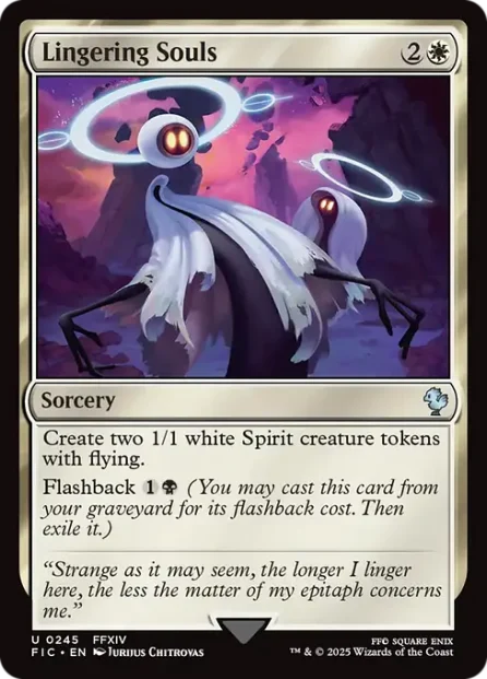 Lingering Souls, Final Fantasy Commander — Magic: The Gathering card