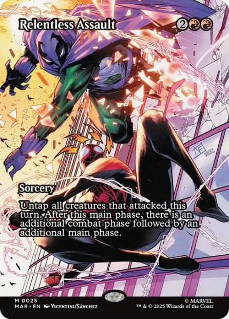 Relentless Assault, Marvel Universe — Magic: The Gathering card