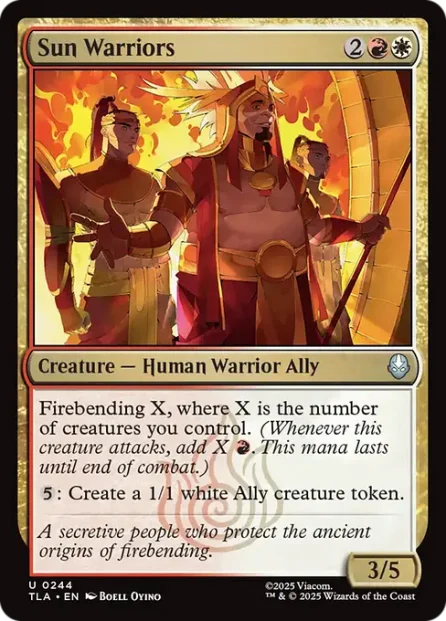 Sun Warriors, Avatar: The Last Airbender — Magic: The Gathering card