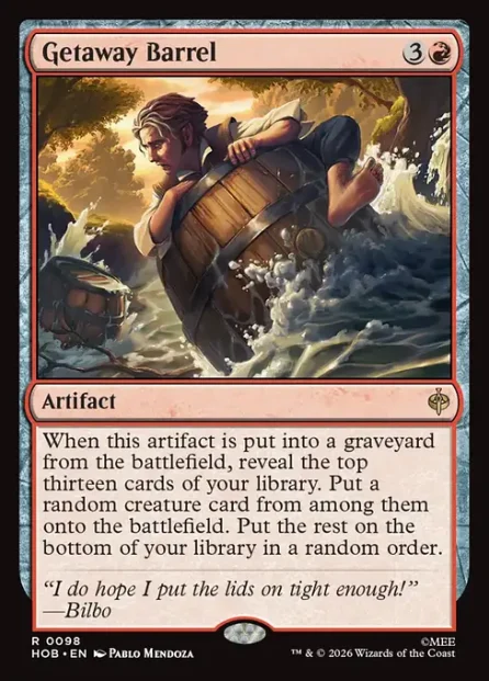 Getaway Barrel, The Hobbit — Magic: The Gathering card
