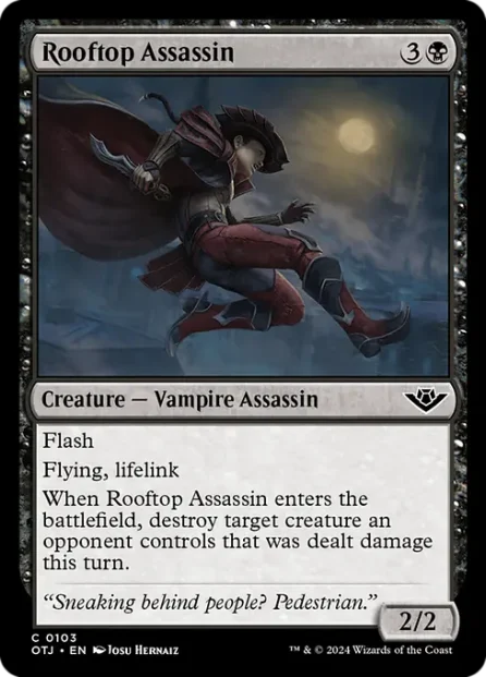 Rooftop Assassin, Outlaws of Thunder Junction — Magic: The Gathering card