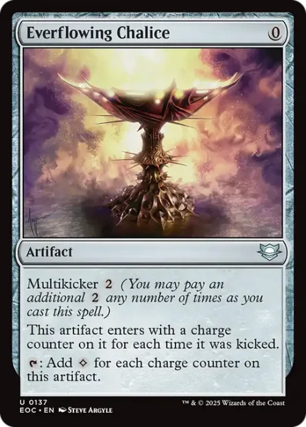 Everflowing Chalice, Edge of Eternities Commander — Magic: The Gathering card