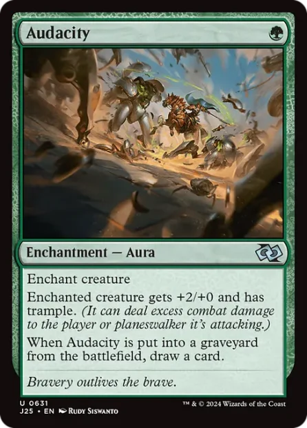 Audacity, Foundations Jumpstart — Magic: The Gathering card