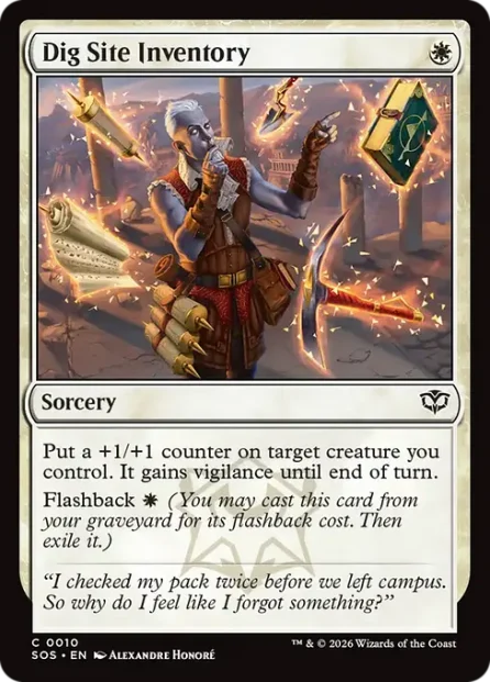 Dig Site Inventory, Secrets of Strixhaven — Magic: The Gathering card