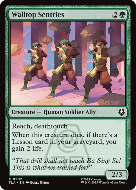Walltop Sentries, Avatar: The Last Airbender — Magic: The Gathering card