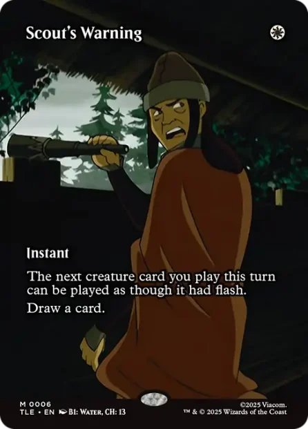 Scout's Warning, Avatar: The Last Airbender Eternal — Magic: The Gathering card
