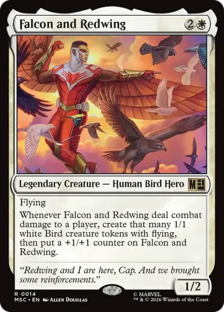 Falcon and Redwing, Marvel Super Heroes Commander — Magic: The Gathering card