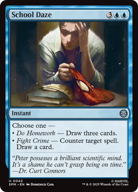 School Daze, Marvel's Spider-Man — Magic: The Gathering card