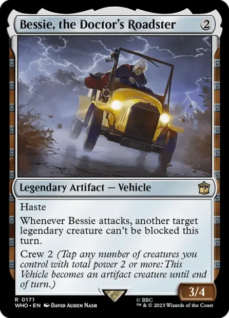 Bessie, the Doctor's Roadster, Doctor Who — Magic: The Gathering card