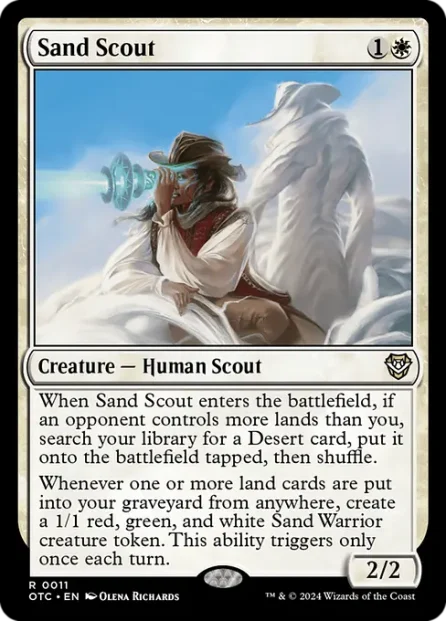 Sand Scout, Outlaws of Thunder Junction Commander — Magic: The Gathering card