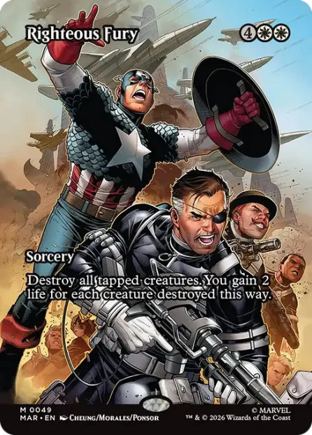 Righteous Fury, Marvel Universe — Magic: The Gathering card