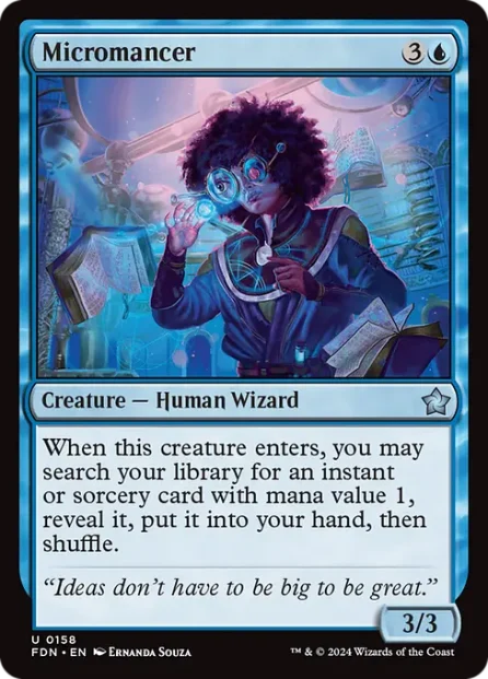 Micromancer, Foundations — Magic: The Gathering card