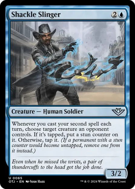 Shackle Slinger, Outlaws of Thunder Junction — Magic: The Gathering card
