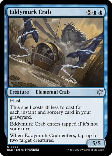 Eddymurk Crab, Bloomburrow — Magic: The Gathering card