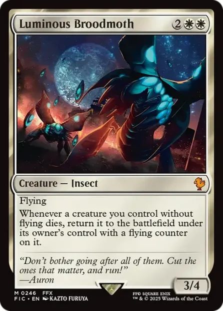 Luminous Broodmoth, Final Fantasy Commander — Magic: The Gathering card