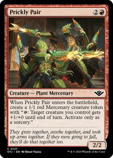 Prickly Pair, Outlaws of Thunder Junction — Magic: The Gathering card