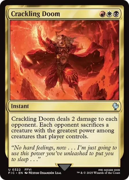 Crackling Doom, Final Fantasy Commander — Magic: The Gathering card