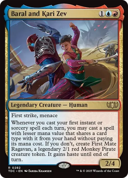 Baral and Kari Zev, Tarkir: Dragonstorm Commander — Magic: The Gathering card